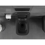 MEXEN - Teo Závěsná WC mísa Rimless Tornado, černá mat 3385XX85T