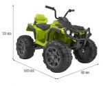 Mamido Dětská elektrická čtyřkolka ATV zelená