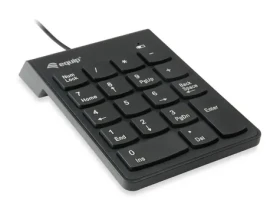 Equip černá / Numerická klávesnice / USB / 18 kláves / kabel 1,35 m (245205)