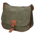 Trendy dámská koženková crossbody kabelka Ulipa, zelená