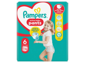 Pampers Active Baby Pants, vel. 6, 25 ks