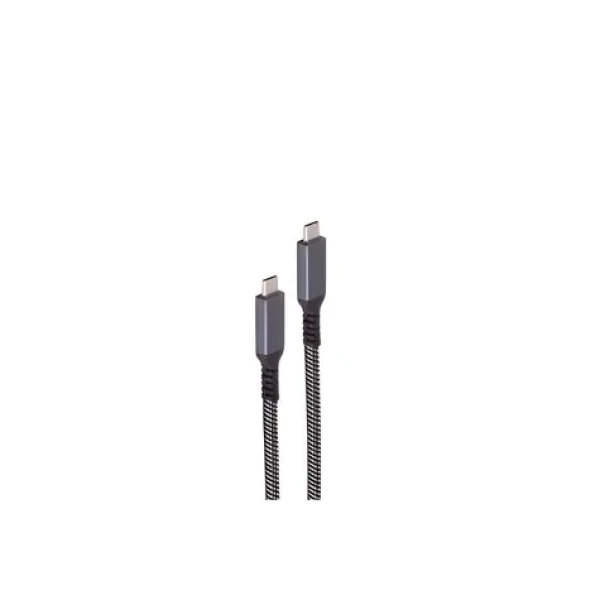 Shiverpeaks USB-C nabíjecí kabel textilní (BS14-75007) / Nabíjecí kabel / USB-C - USB-C / USB 3.2 / 100 W PD / 2 m (BS14-75007)
