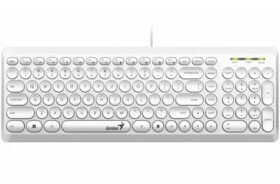 GENIUS Slimstar Q200 bílá / Drátová / USB / CZ+SK layout (31310020413)