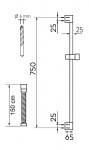 NOVASERVIS - Sprchová souprava ECO chrom KIT201,0