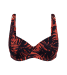 SUMMER PALM - Minimizer podprsenka na plavky – tvarování a extra podpora Triumph BROWN 38C