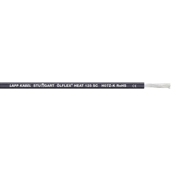 LAPP 1240002/500 lanko/ licna, ÖLFLEX® HEAT 125 SC, 1 x 16 mm², modrá, 500 m