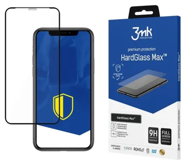3mk HardGlass Max černá / Tvrzené sklo / pro Apple iPhone X, XS, 11 Pro