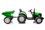 Mamido Elektrický traktor s přívěsem pro děti HC-306 24V světle zelený