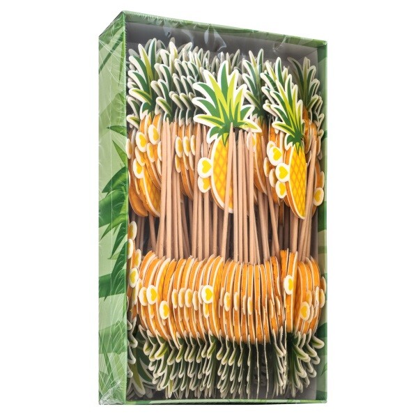 Melfin Napichovátka dřevěná ananas 100mm 100ks