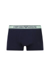 Pánské boxerky 3Pack 112130 4R717 tm. modré se zelenou Emporio Armani