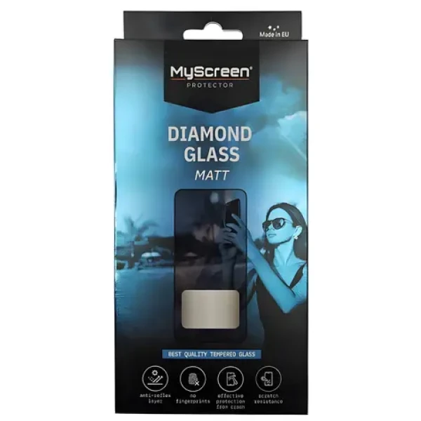 MyScreen Diamond Glass Matt černá / Ochranné sklo / Apple iPhone 16 Pro Max (MD9228TG DGM BLACK)