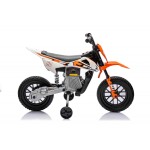 Mamido Dětská elektrická motorka Cross Pantone 361C oranžová