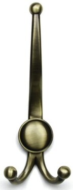 Tulip Nábytkový věšák rustikální Murero XL starozlatá, 1 ks (157319)