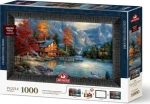 ART PUZZLE 5696 Puzzle s rámem a lepidlem 3v1 Stín nad řekou