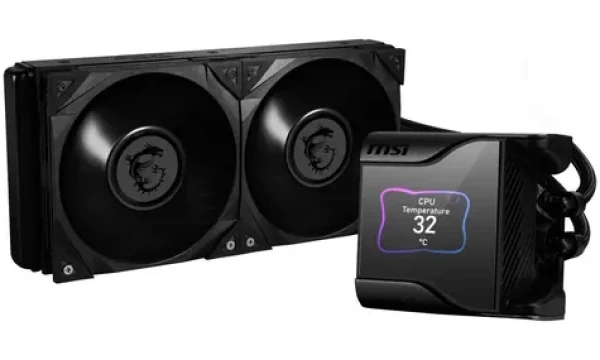MSI MAG CoreLiquid S280 černá / set vodního chlazení CPU / 2x 140 mm / 24.9dB / 1800 RPM / ARGB (9S6-6A0431-001)