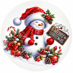 DumDekorace Vánoční dekorační ubrousek 30 cm béžová