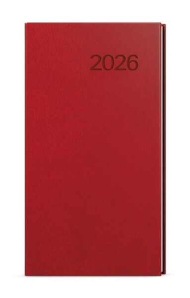 Týdenní diář 2026 Jakub Vivella kapesní bordó