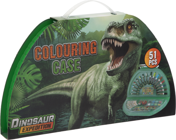 Malovací kufřík půlkruhový Dino - Craft Creative