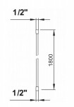 Laufen - Sprchové příslušenství Sprchová hadice SimiFlex, 180 cm, kartáčovaná ocel H3629800901401