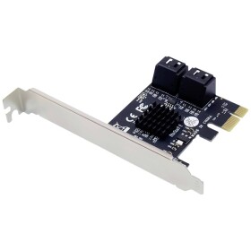 Conceptronic EMRICK 4-Port-SATA-PCIe-Adapter mit SATA-Kabel SATA řadič PCIe