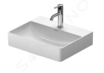 DURAVIT - DuraSquare Nábytkové umyvadlo Compact, 500x400 mm, 1 otvor pro baterii, DuraCeram, bílá 2356500041