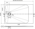 MEXEN - Hugo sprchová vanička obdélníková SMC 100x90, bílá 42109010