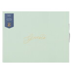 Busy B Kniha hostů Sage Faux, růžová barva, zelená barva, papír, textil