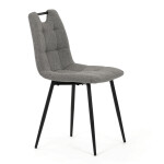 Jídelní židle, šedá, látka, DCL-V2017 GREY2