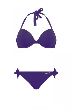 Dámské dvoudílné plavky fialová Emporio Armani fialová