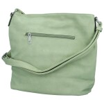 Trendy dámská koženková crossbody kabelka Rebecca, světle zelená
