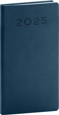 Kapesní diář Aprint Neo 2025, modrý, 15,5 cm