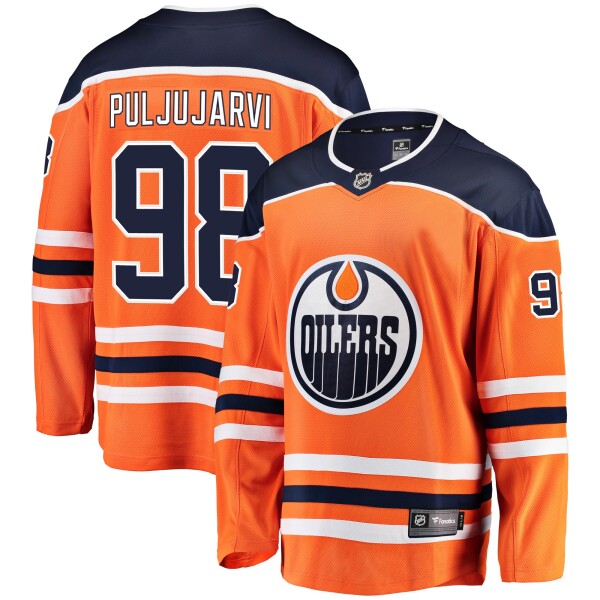 Fanatics Pánský Dres Edmonton Oilers #98 Jesse Puljujarvi Breakaway Alternate Jersey Distribuce: USA