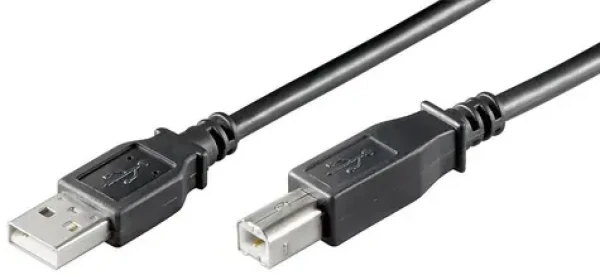 MicroConnect kabel USB2.0 A (M) - USB2.0 B (M) 3m černá / 480Mbit/s (USBAB3B)