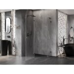 MEXEN/S - Lunar L sprchový kout pětiboký křídlový levá 80 x 90, transparent, grafit metal 831L-080L-090P-95-00-L