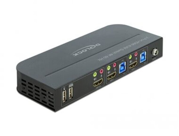 Delock HDMI KVM Switch černá / 4K / 60Hz / USB 3.0 a Audio (11481)