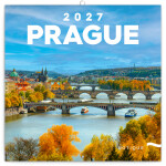 Nástěnný kalendář poznámkový 2027 Notique Praha, 20 x 20 cm