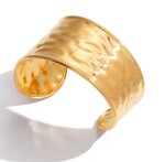 ELENYS Monolith Smooth – pozlacený náramek 18K žluté zlato Délka náramku: Průměr 6 cm / Pro zápěstí 15,5-17,5 cm