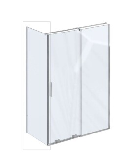 RAVAK - Roll Sprchová stěna 80x195 cm, chrom/čiré sklo X90V40C00Z1