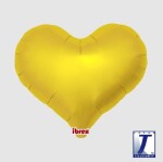 Balónek srdce zlaté metalické 45 cm Balónek srdce zlaté metalické 45 cm