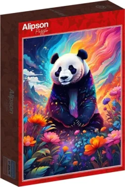 ALIPSON Puzzle Barevná panda