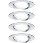 Paulmann 92907 Whirl LED vestavné svítidlo, LED, pevně vestavěné LED, 4.9 W, hliník (kartáčovaný), saténová, sada 3 ks