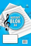 Notový A4, 25 listů