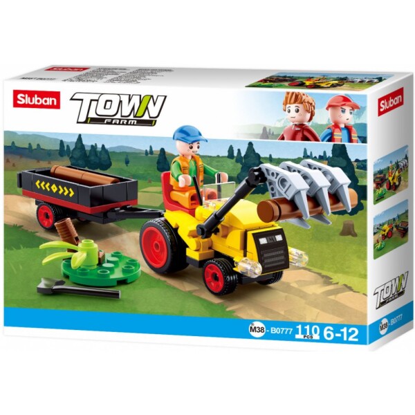 Sluban Town Farma M38-B0777 Traktůrek s přívěsem