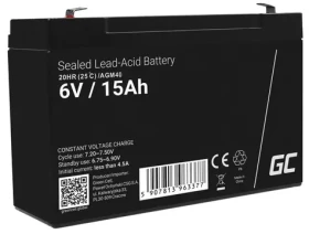 Green Cell AGM40 / Baterie / VRLA AGM / 6V / 15Ah (AGM40)