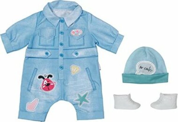 Zapf Creation BABY born Deluxe Jeans Overall 43cm