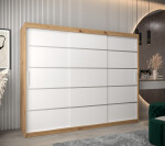 Šatní skříň Abi V1 Barva korpusu: Černá, Rozměry: 120 cm, Dveře: Dub artisan