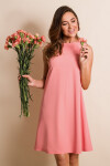 Stylove Šaty S157 Salmon Pink