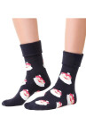 Ponožky Steven art.030 Vánoce 35-40 černá 35-37