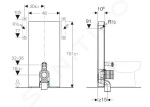 GEBERIT - Monolith Sanitární modul pro stojící WC, 101 cm, boční přívod vody, vzhled betonu 131.003.JV.5