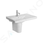 Cubito Umyvadlo 750x450 mm, s přepadem, otvor pro baterii, pravé, Jika Perla, bílá H8124221001041